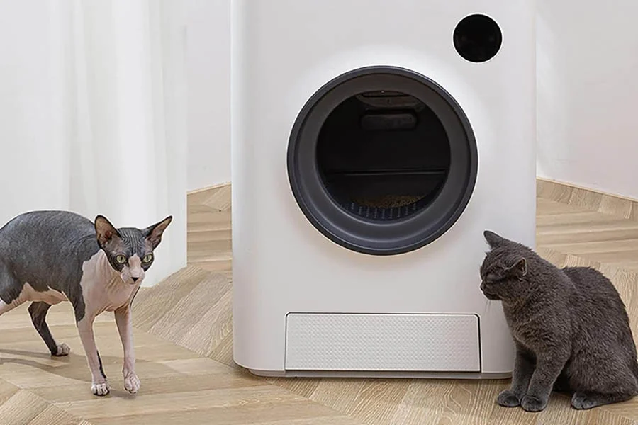 self cleaning cat litter box