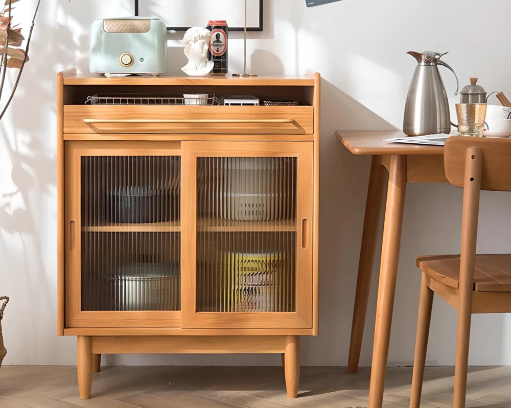 glass front sideboard