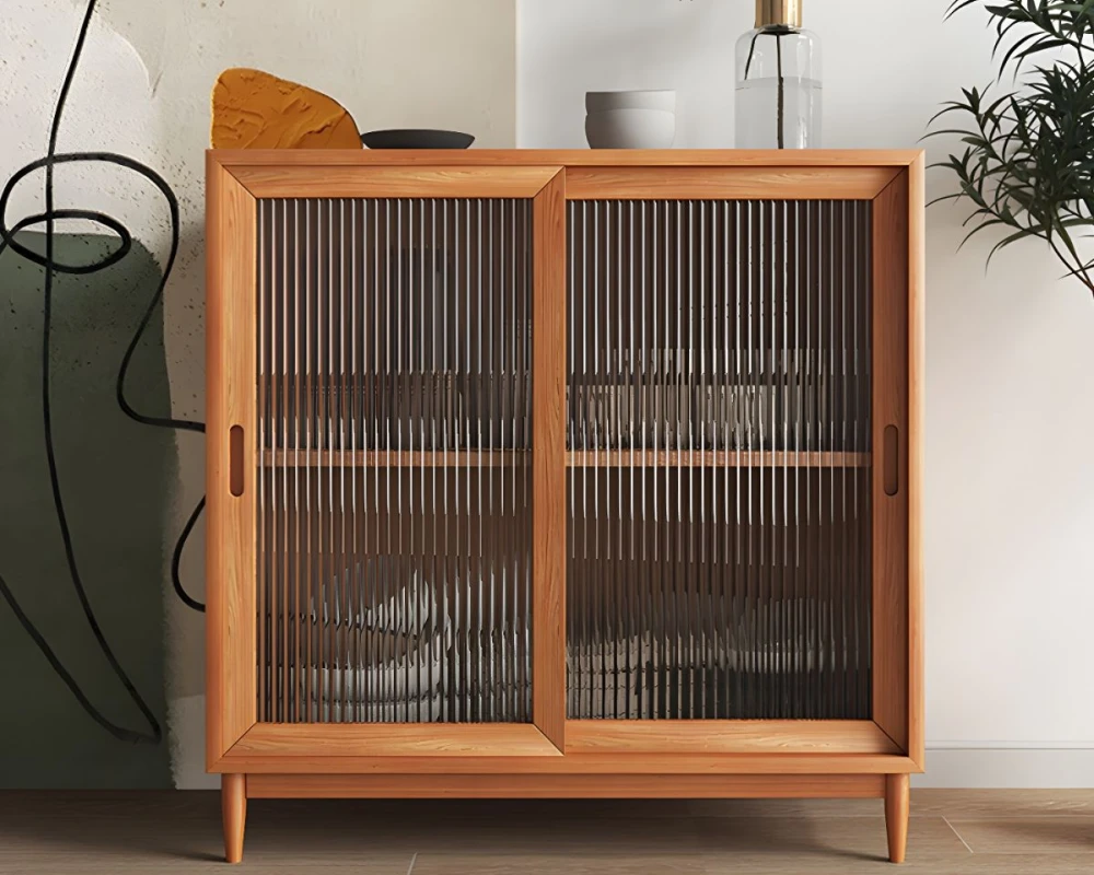 glass front sideboard