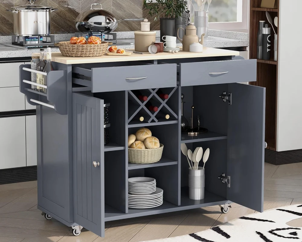 kitchen storage with wheels